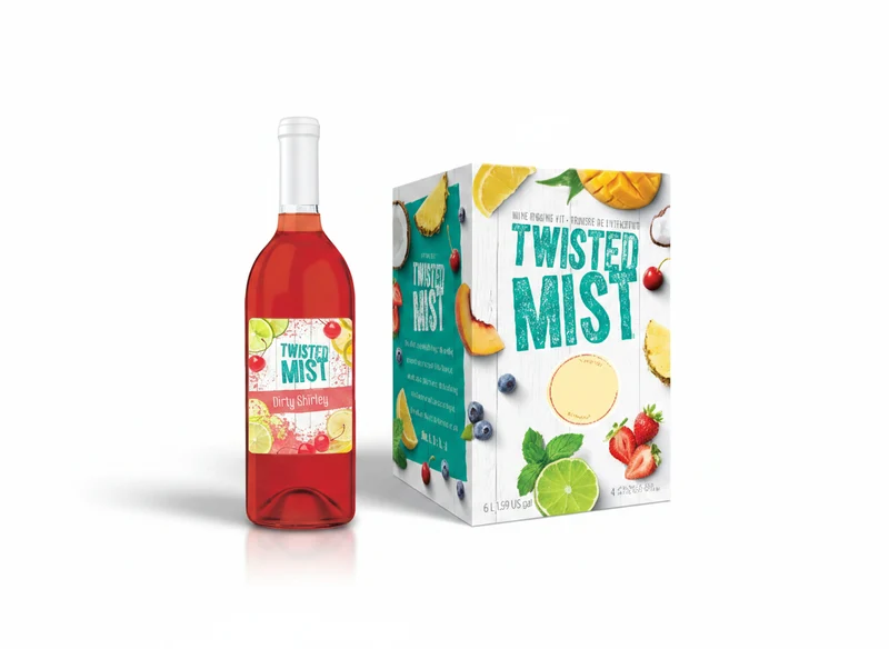 Twisted Mist Dirty Shirley – Kit style cocktail (citron‑lime, grenadine, cerise)