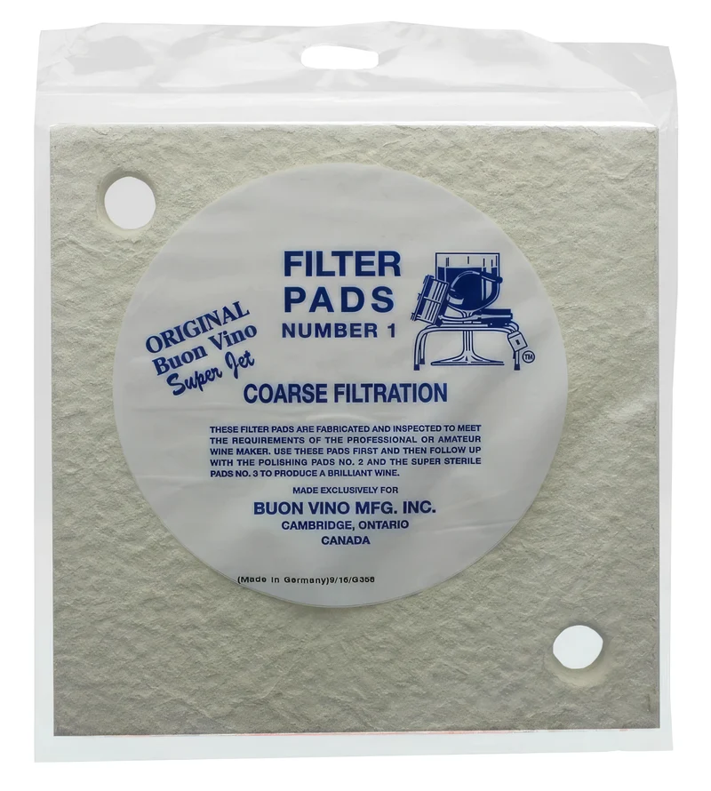 Tampons Filtrants Buon Vino Super Jet #1 (grossiers) – 5–7 µm