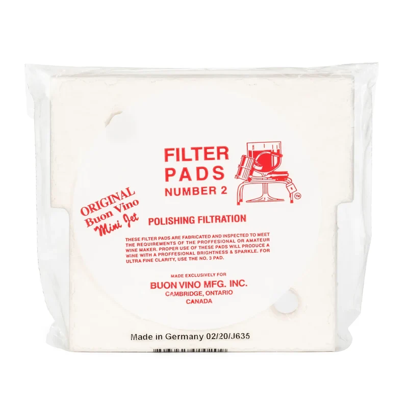 Tampons Filtrants Buon Vino Mini Jet #2 (polissage) – 1,5–2,5 µm