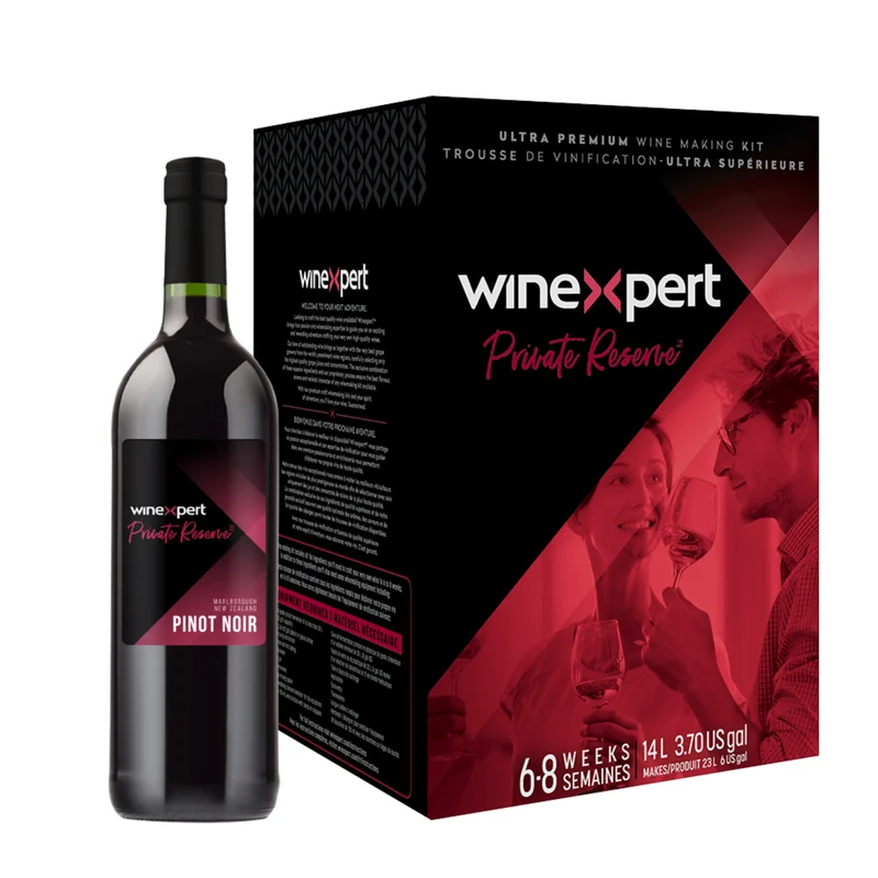 Kit de vin maison – Pinot Noir, Solano, Californie (Winexpert Private Reserve)