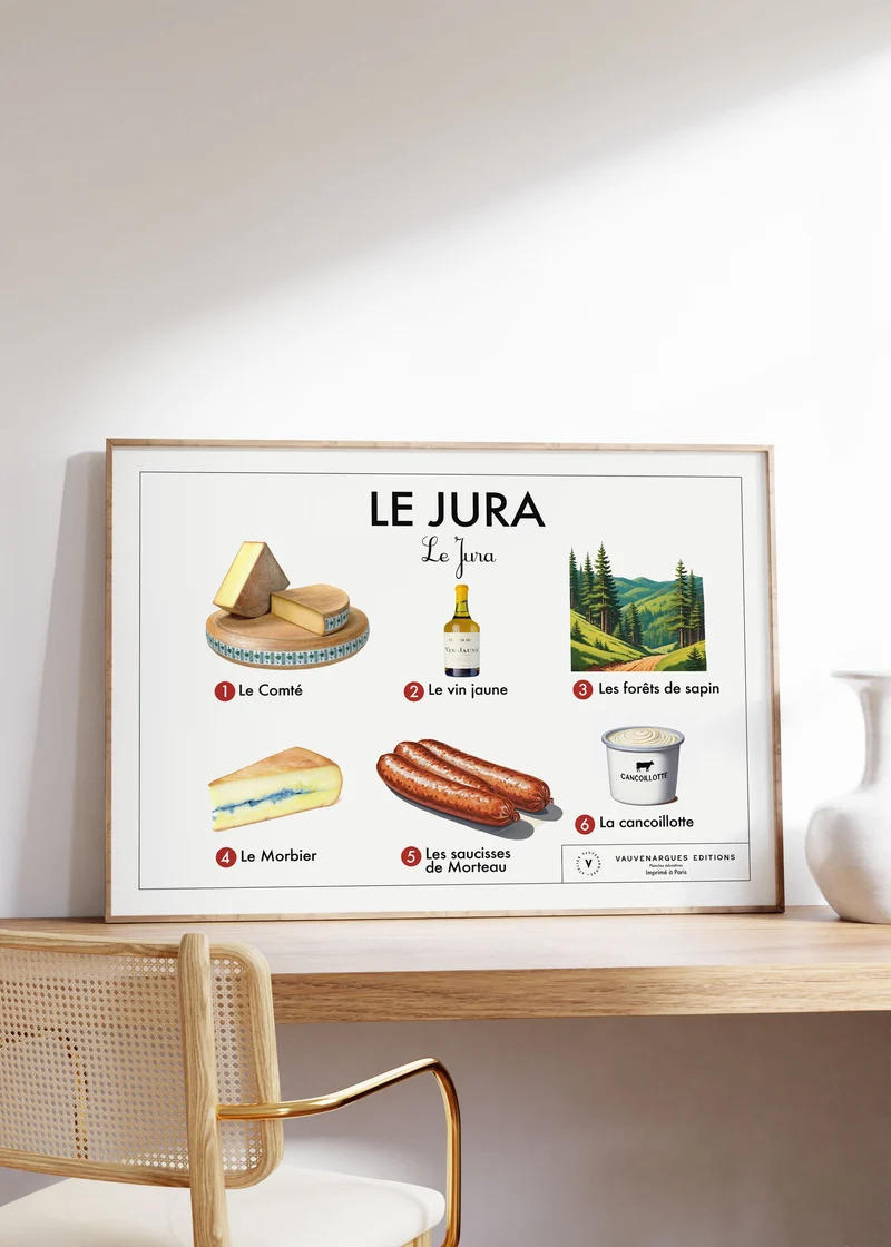 Planche pédagogique - Le Jura
