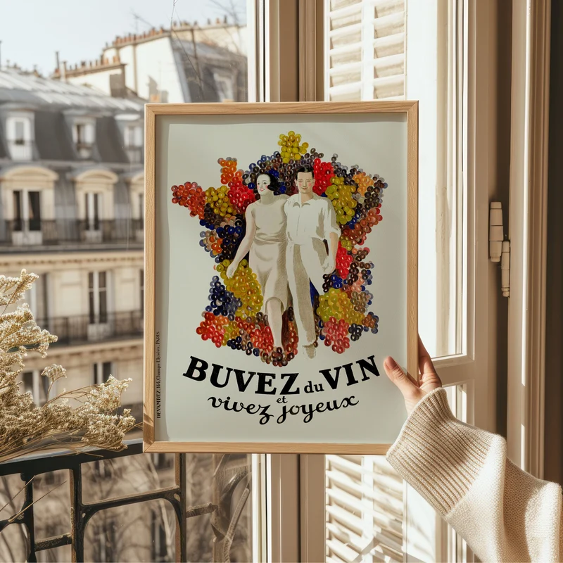 Affiche Buvez du vin