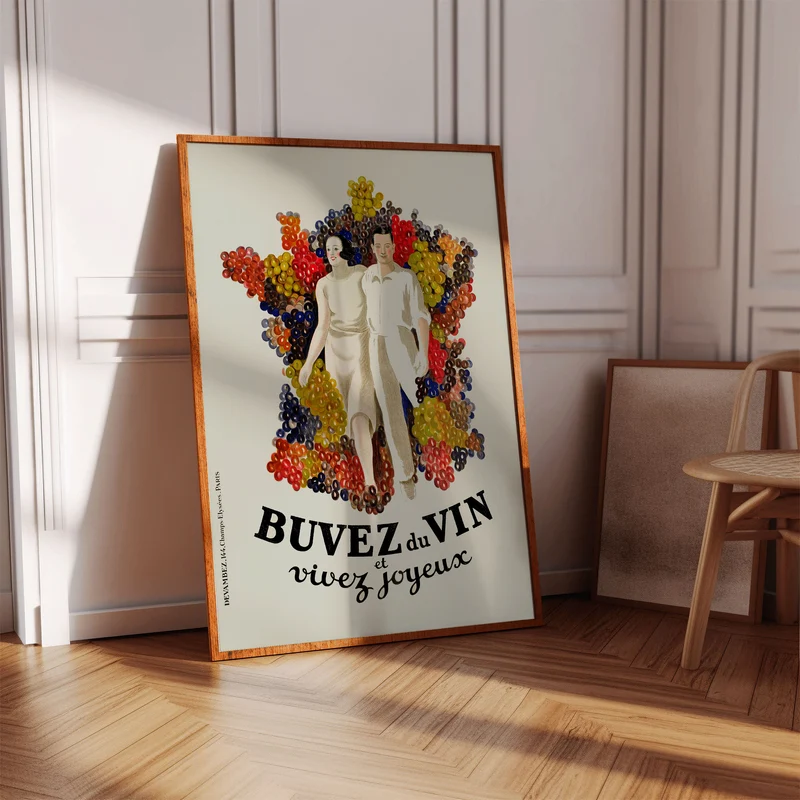 Affiche Buvez du vin