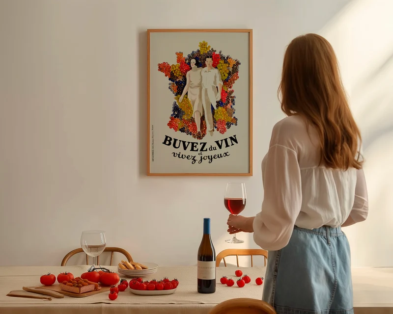 Affiche Buvez du vin