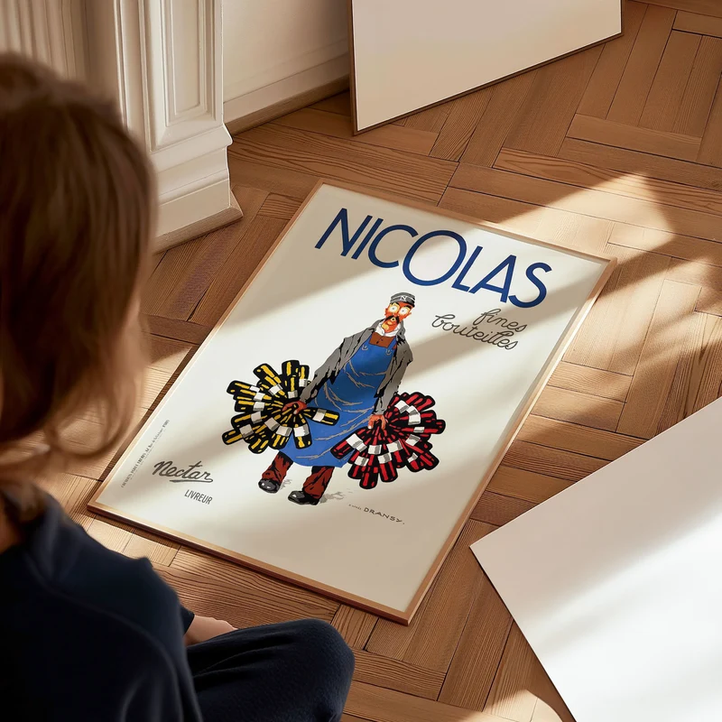 Affiche vintage Nicolas