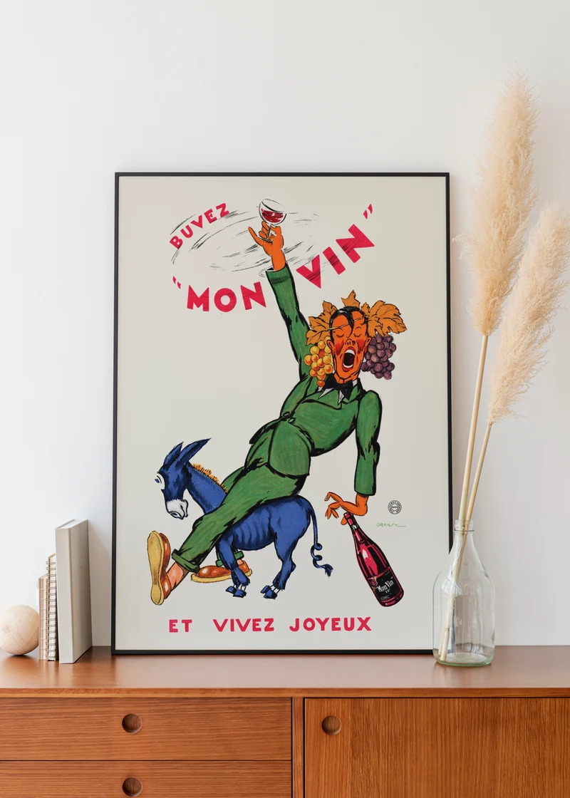 Affiche Buvez mon vin