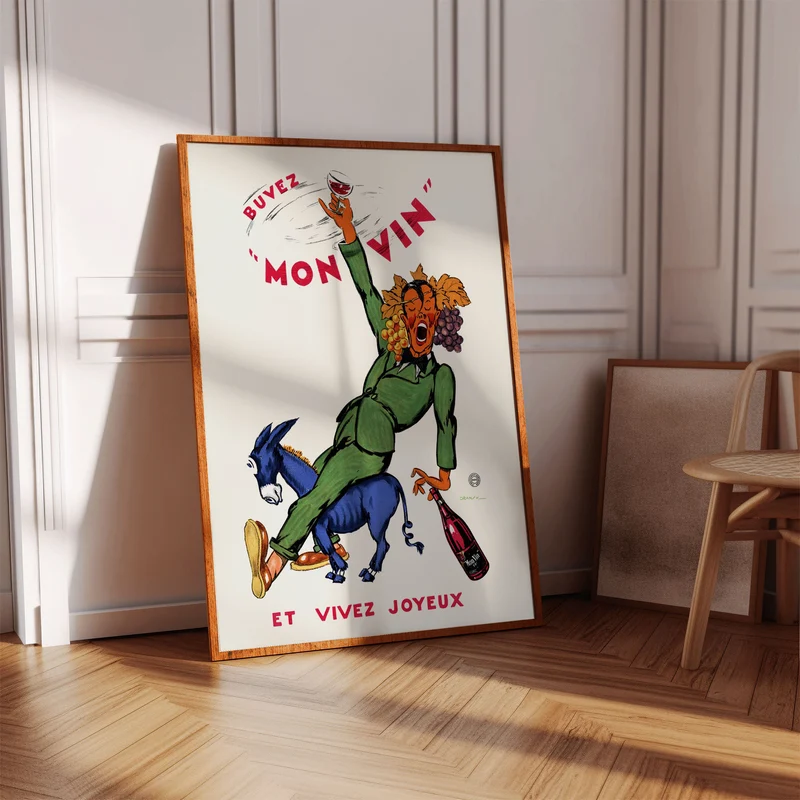 Affiche Buvez mon vin