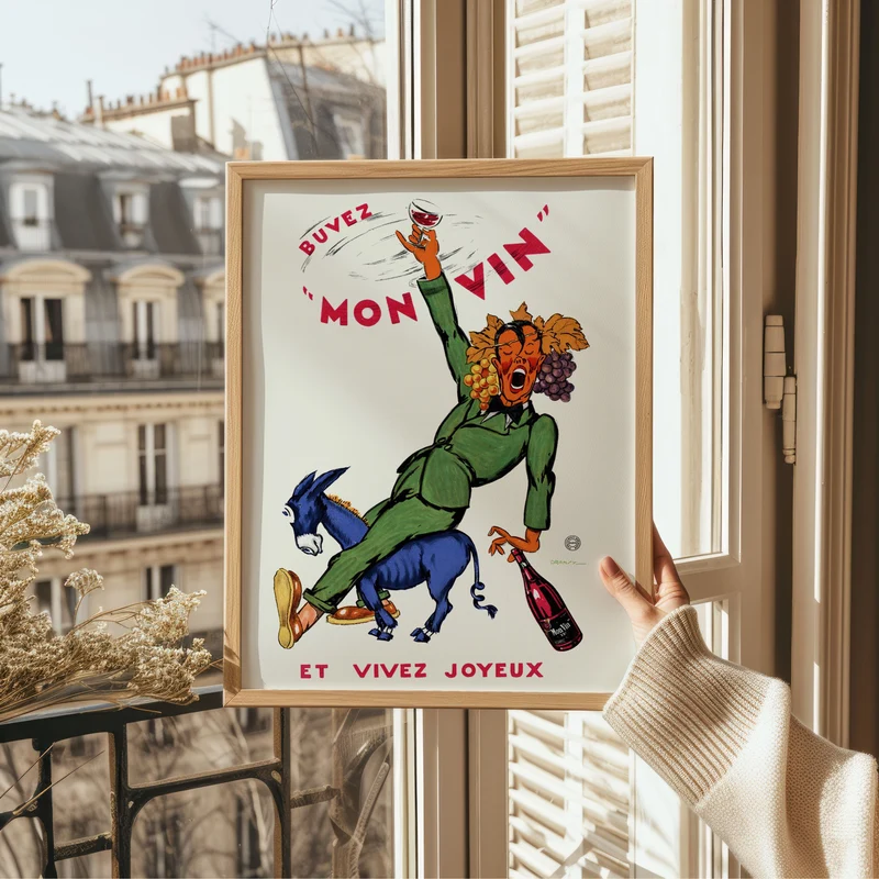 Affiche Buvez mon vin