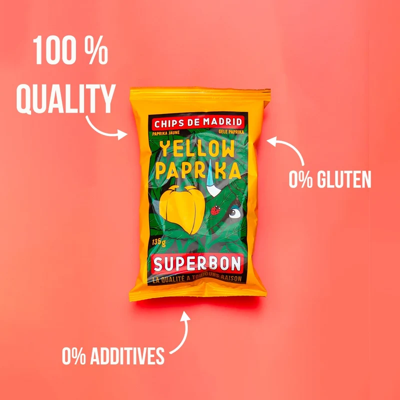 Chips Paprika Jaune | 135g
