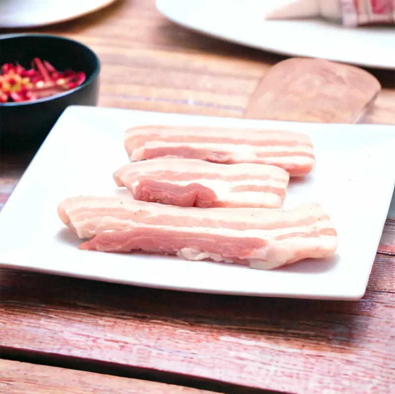 Poitrine de porc fumee