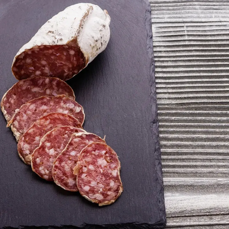 Saucisson sec tradition Perigord - Foie gras - environ 250g