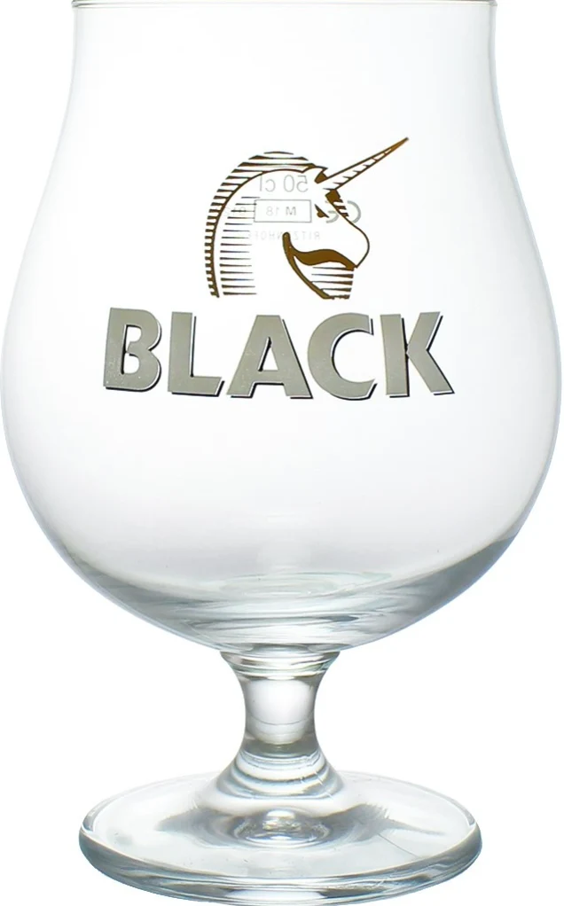 Verre à bière licorne black 500ml