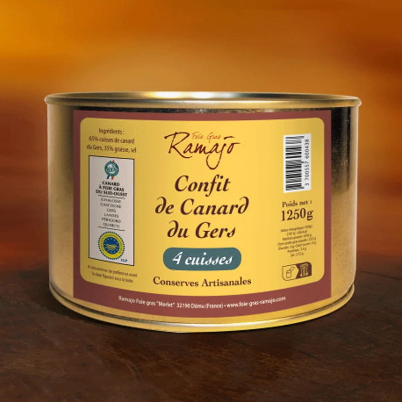 Confit de Canard | 4 Cuisses | 1250g