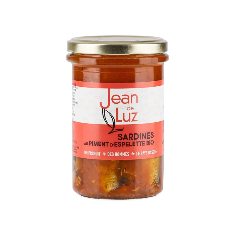 Sardines Sauvages à l'Huile d'Olive et au Piment d'Espelette AOP Bio | 270g