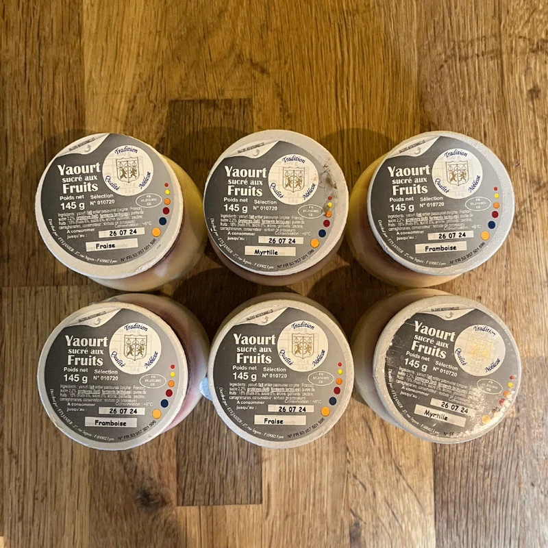 Yaourt Sucré aux Fruits Rouges | 6 x 145g