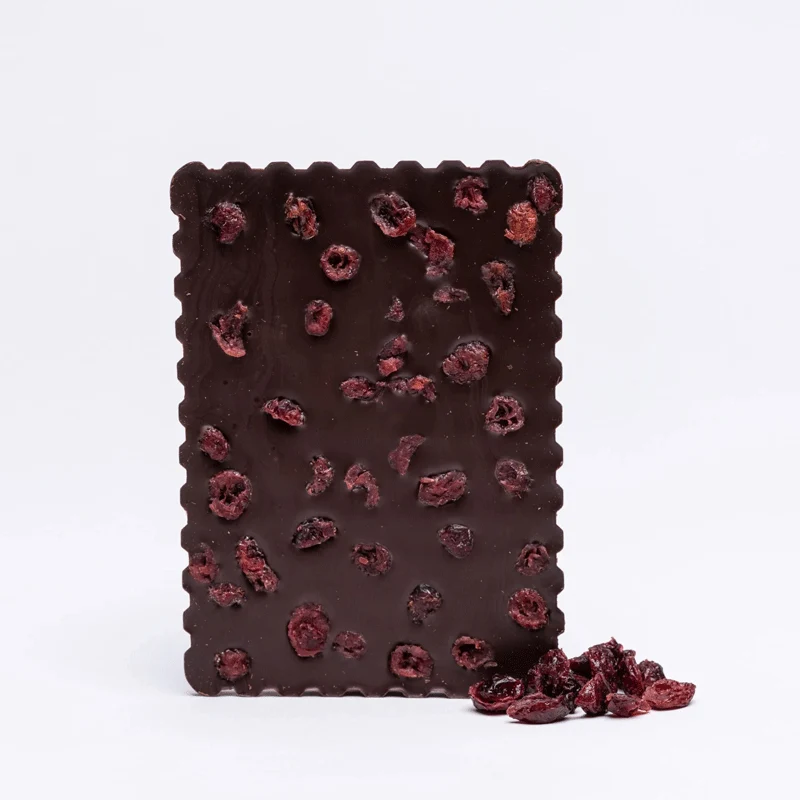 Tablette de Chocolat Noir aux Cranberries | 100g