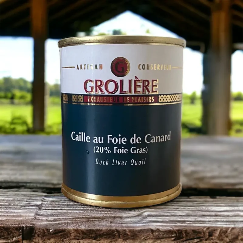 Caille au Foie Gras de canard - 130g