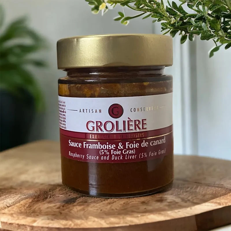 Sauce framboise et foie gras - 120g