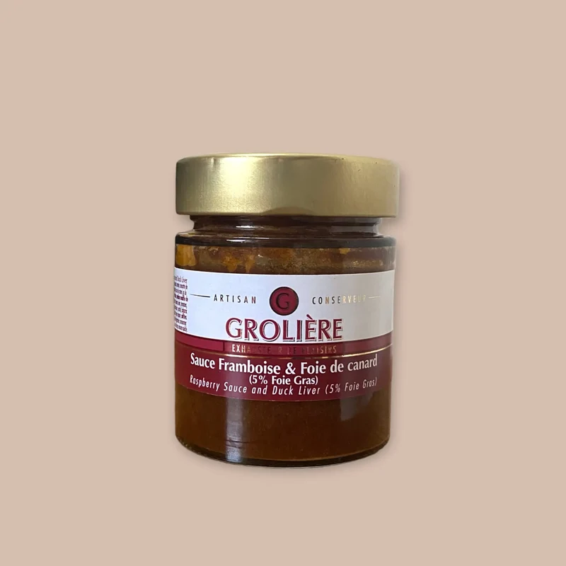 Sauce framboise et foie gras - 120g