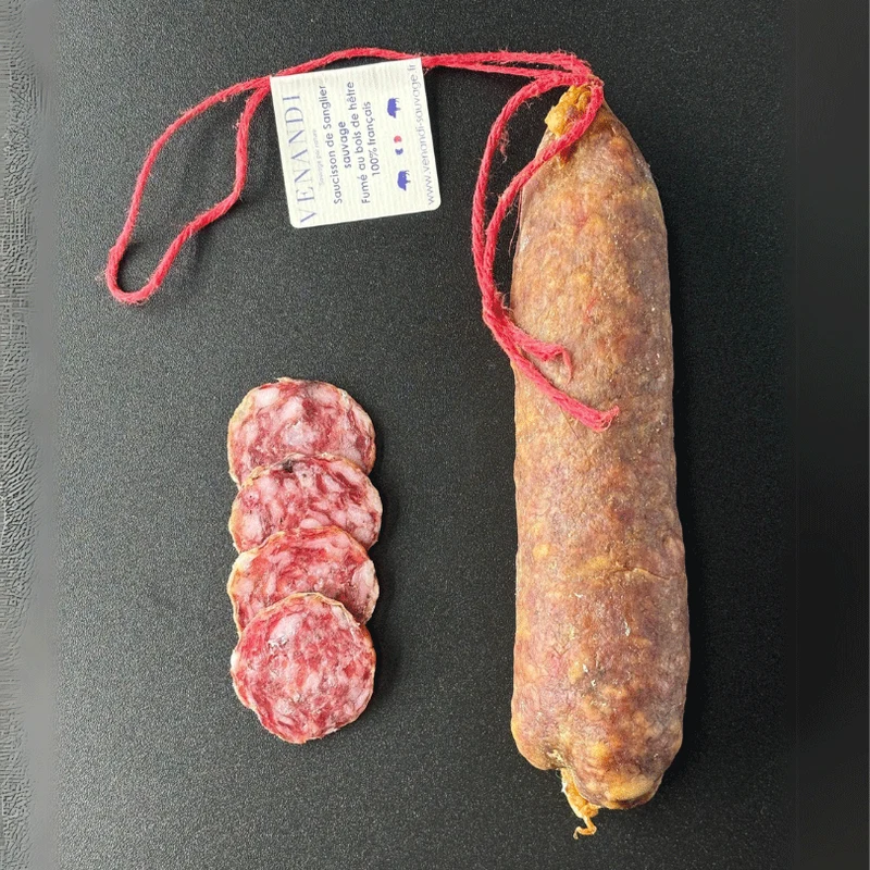 Saucisson de Sanglier Fumé au Bois de Hêtre | 180g