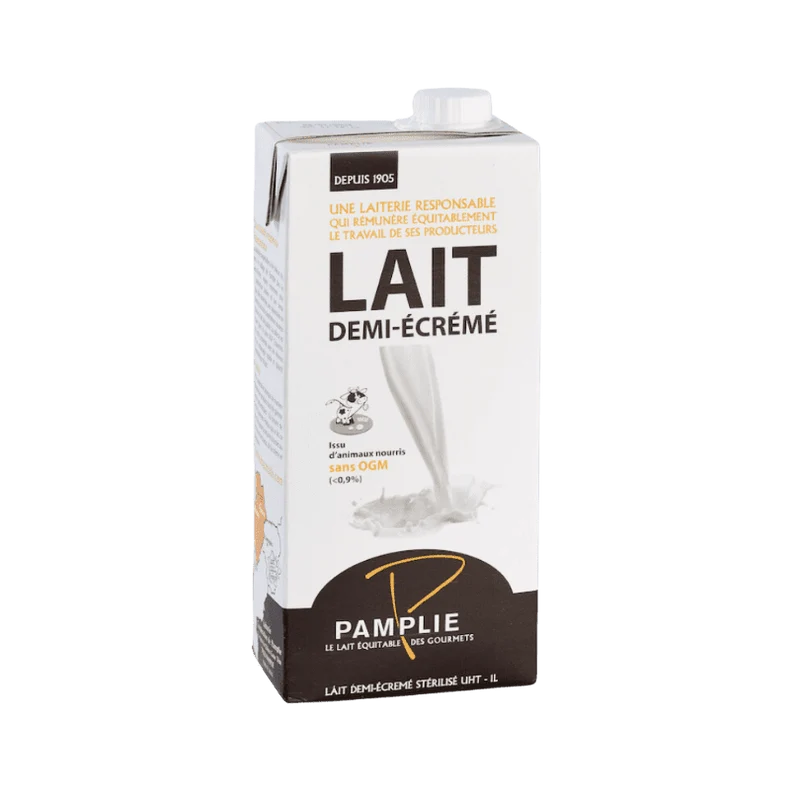 Lait Vache Stérilisé UHT Demi-Écrémé | 1 l