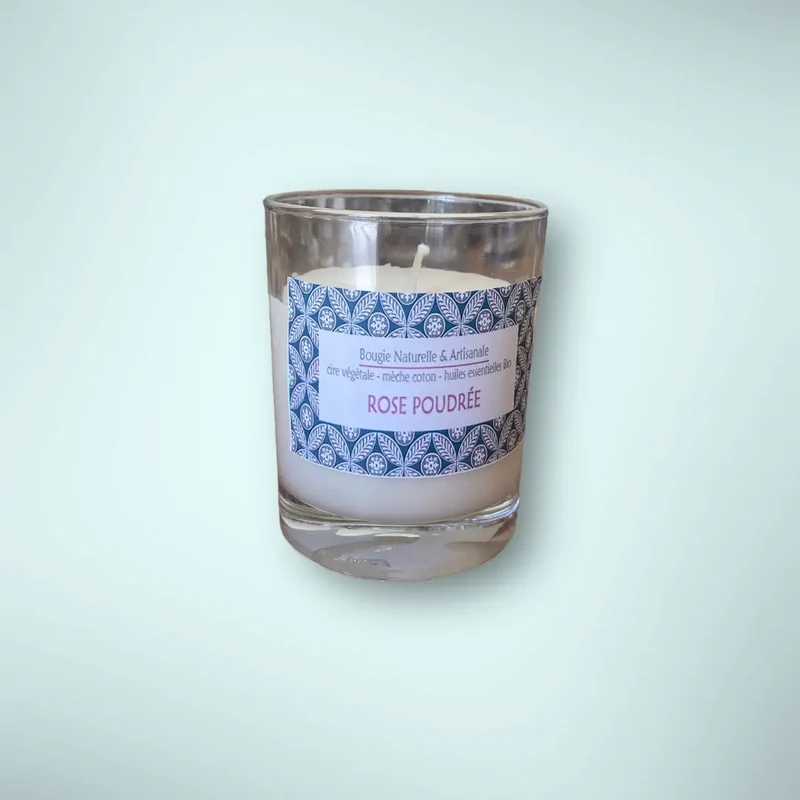 Bougie Rose Poudrée