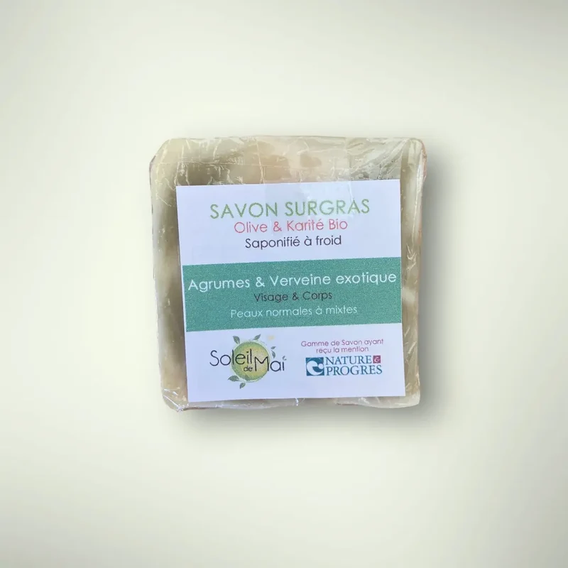 Savon Agrumes & Verveine exotique en 100g