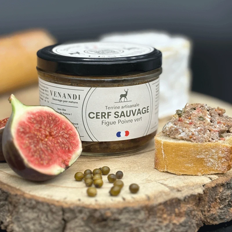 Terrine de Cerf aux Figues et Poivre Vert | 180g