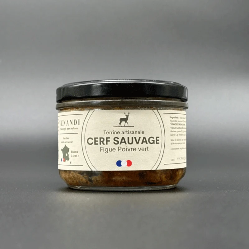 Terrine de Cerf aux Figues et Poivre Vert | 180g