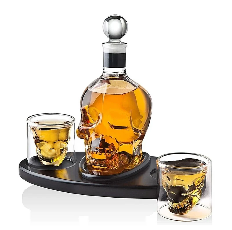 Carafe whisky tête de mort