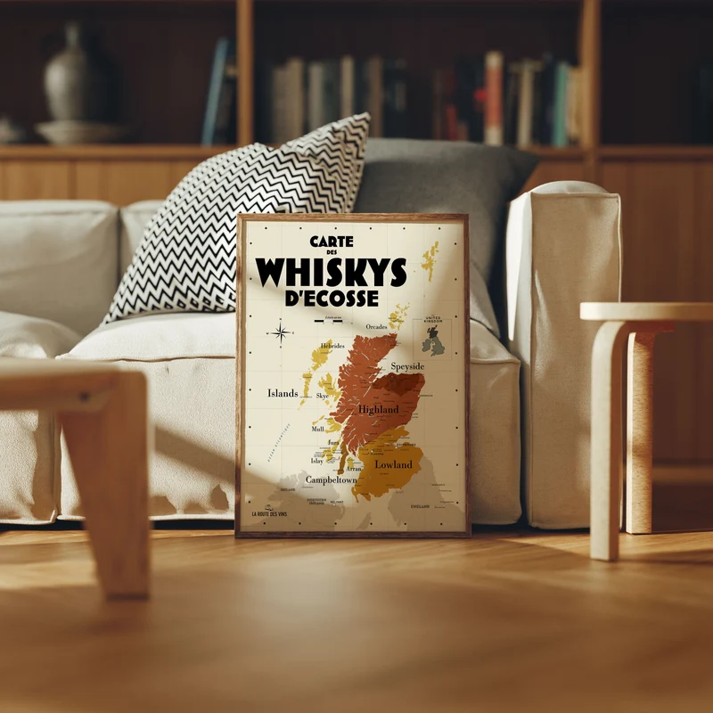 Carte des Whiskys écossais