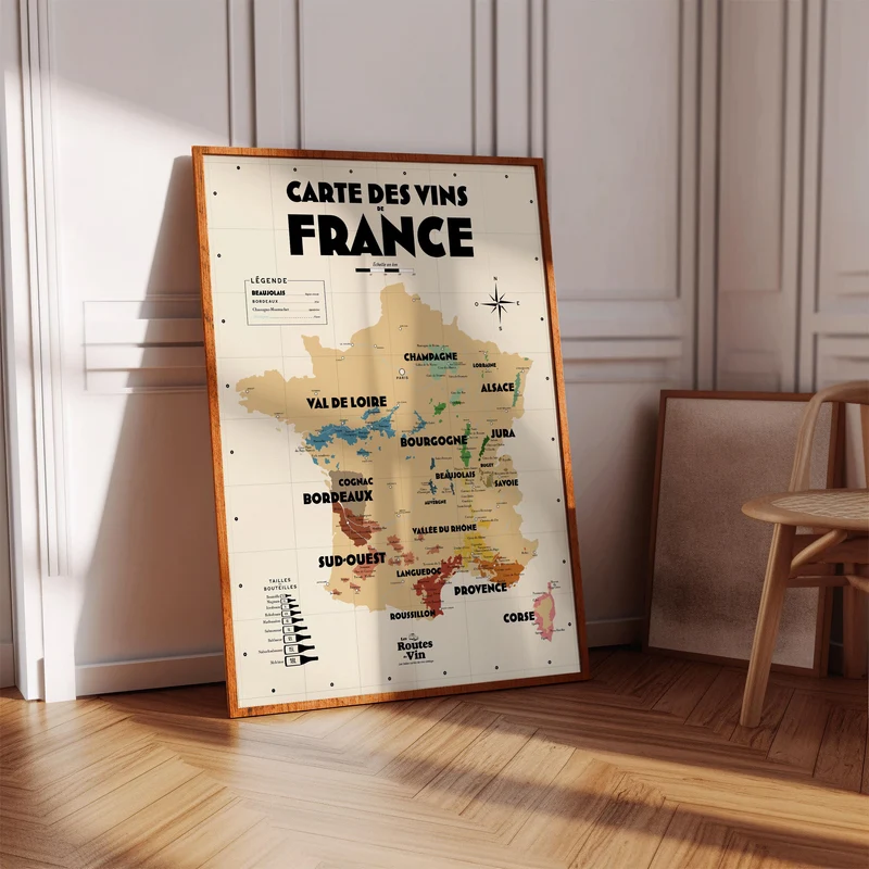 Carte des vins de France