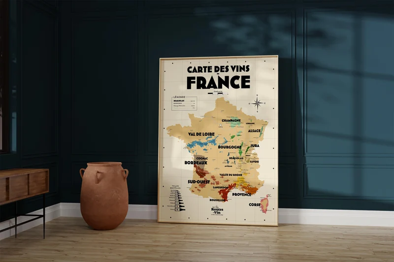 Carte des vins de France