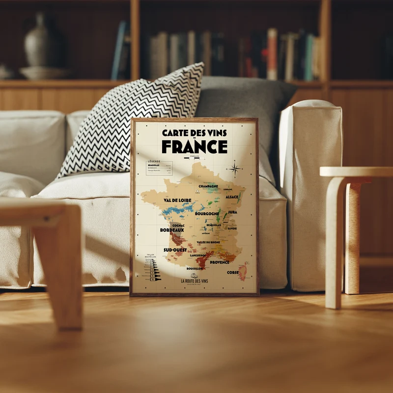 Carte des vins de France