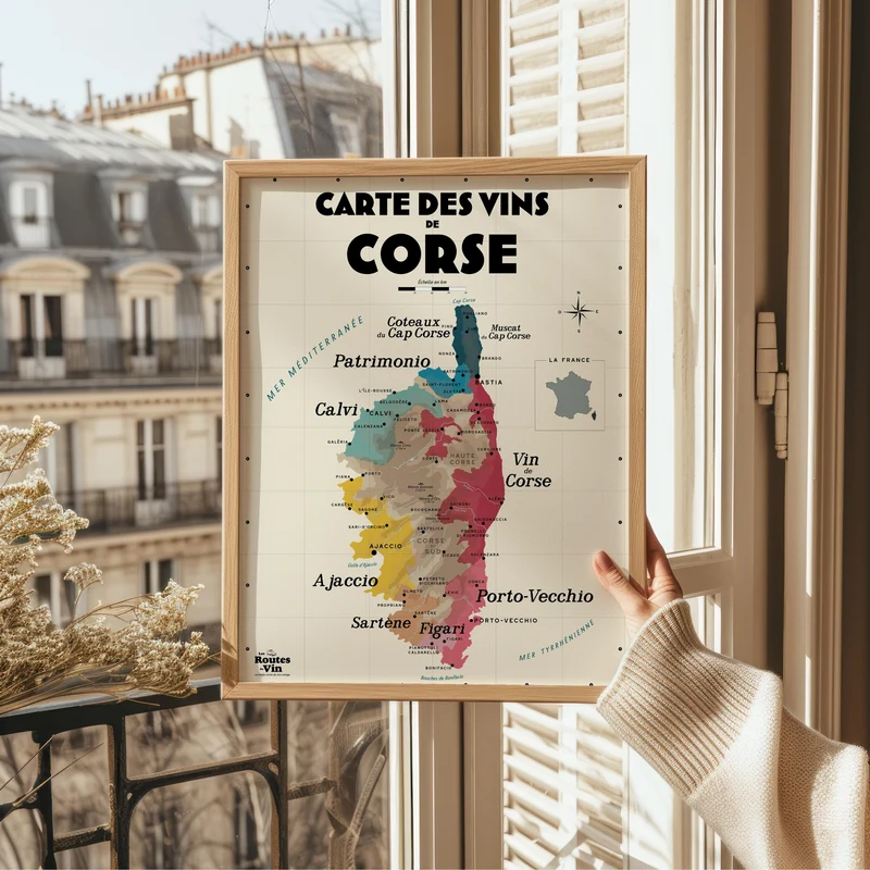 Carte des vins de Corse