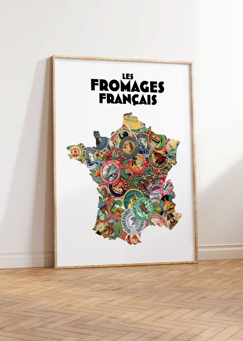 Carte de France des Fromages