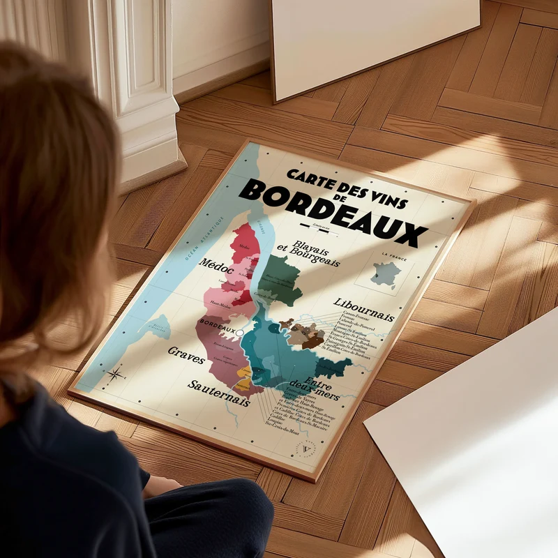 Carte des vins de Bordeaux