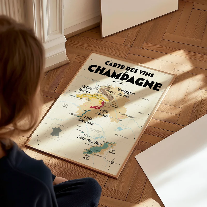 Carte des vins de Champagne