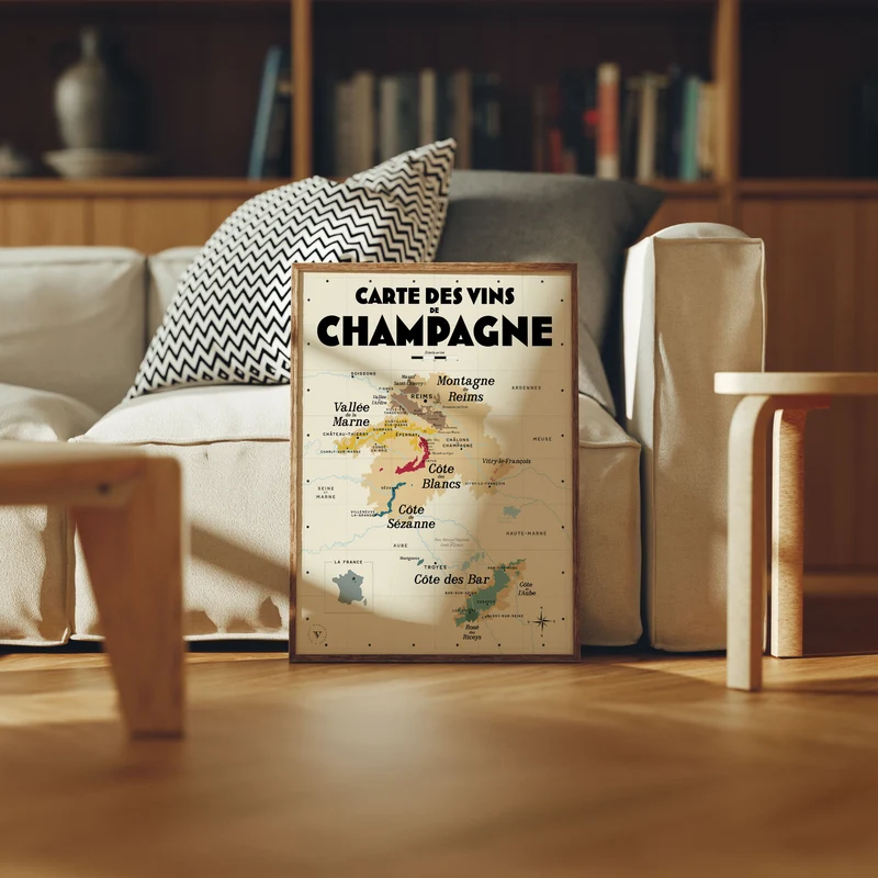 Carte des vins de Champagne