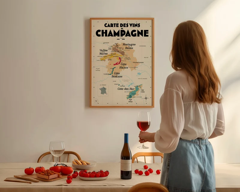Carte des vins de Champagne