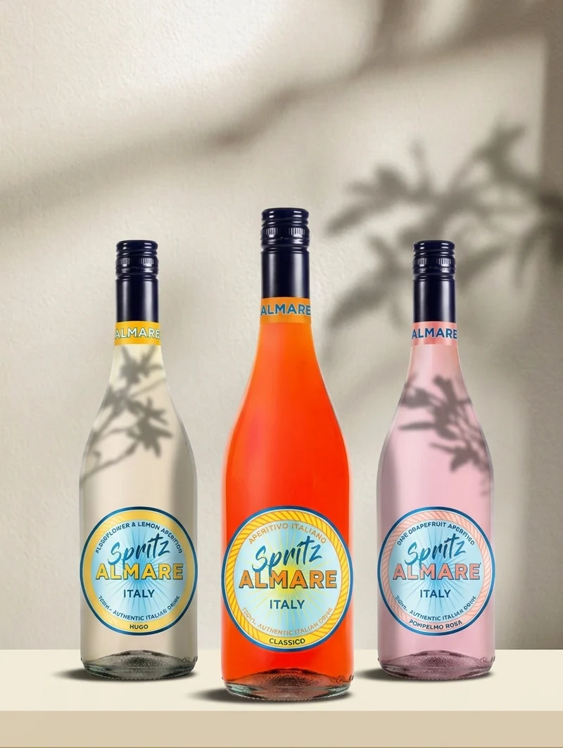 Coffret Trio Almare Spritz - 3 Saveurs Aperitivo Italiano Prêtes à Boire