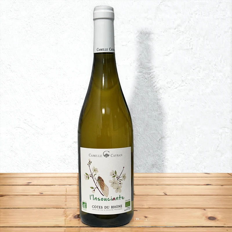 Côtes du Rhône - Camille Cayran BIO - l'insouciante blanc
