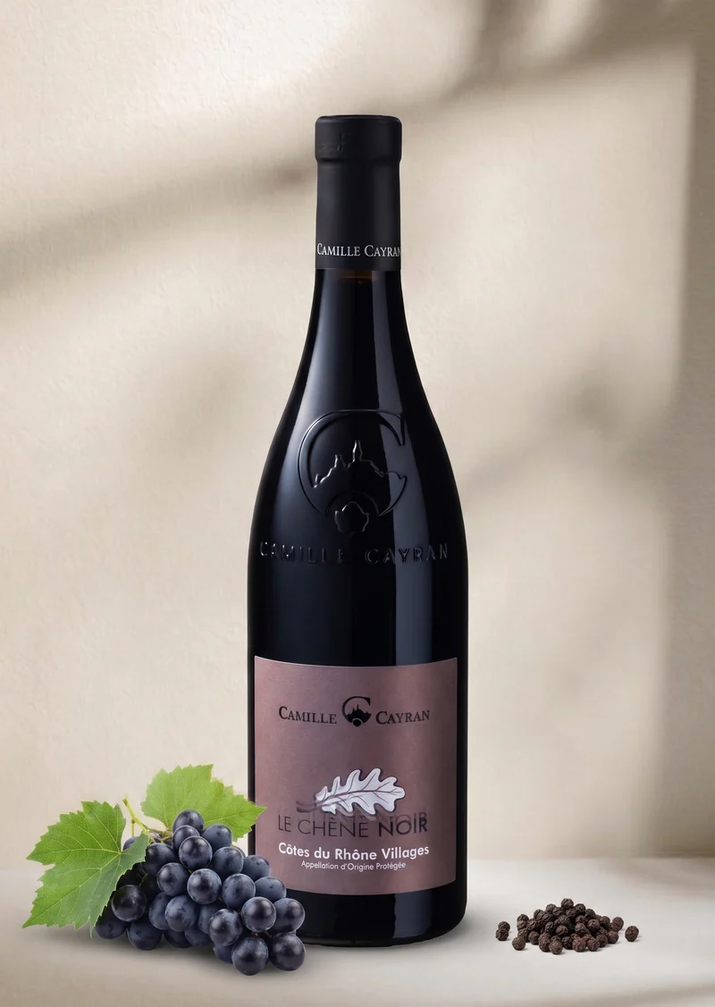 Côtes du Rhone Village - Camille Cayran BIO - le Chêne noir