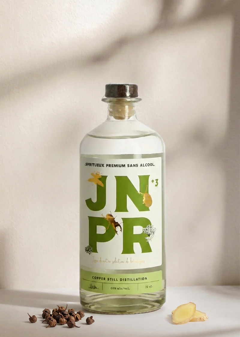JNPR N°3 Verveine et Baies de Genièvre - Spiritueux sans alcool et sans sucre