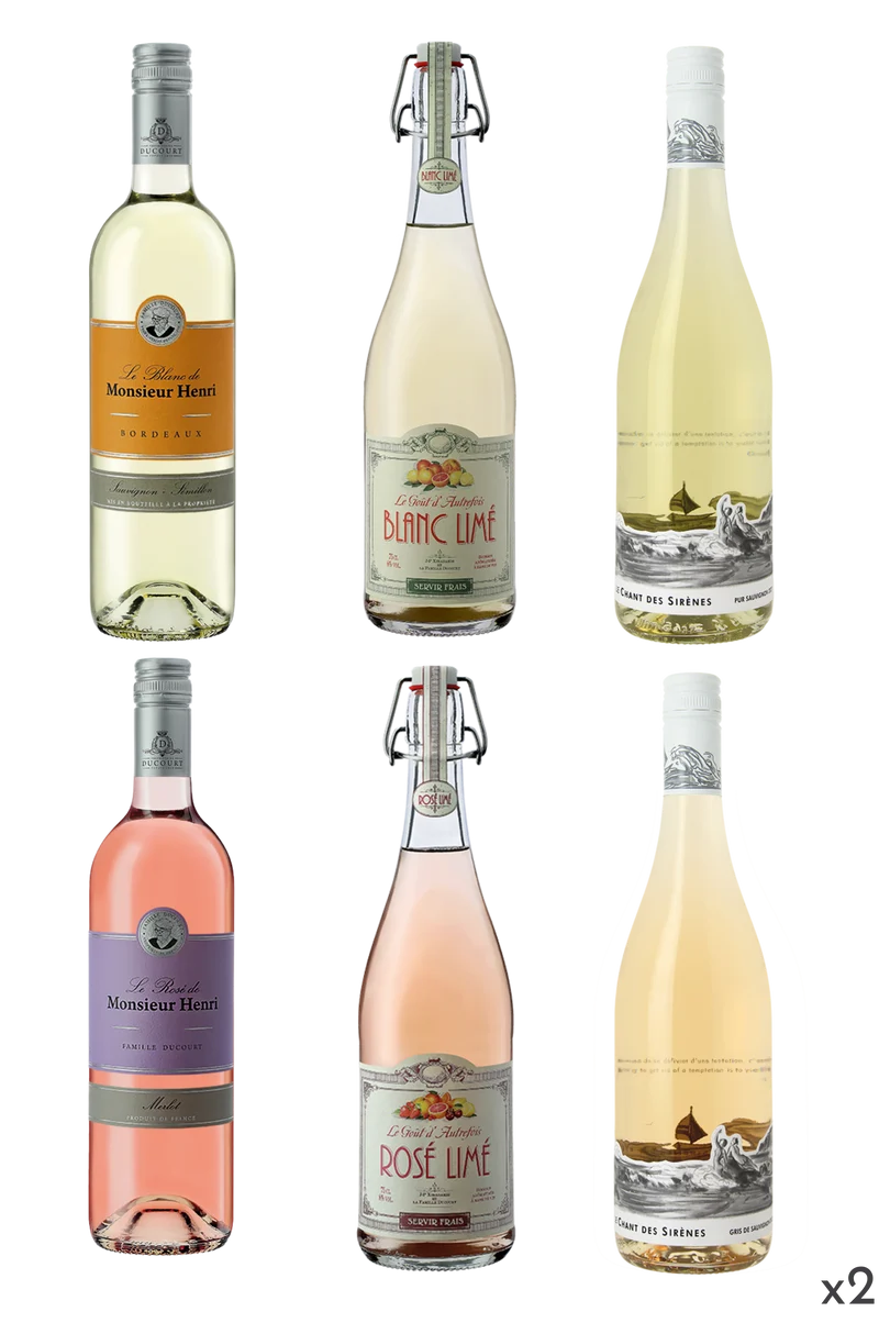 Coffret Découverte "Nos vins frais" - 12 bouteilles - 2 cartons de 6 bouteilles