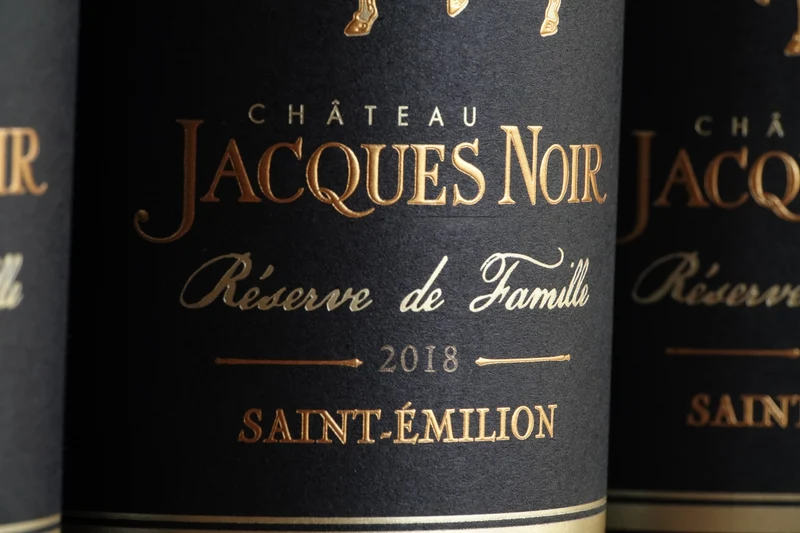 CHÂTEAU JACQUES NOIR - RÉSERVE DE FAMILLE - AOC SAINT EMILION - 2018 - 6 Bouteilles x 30,00€