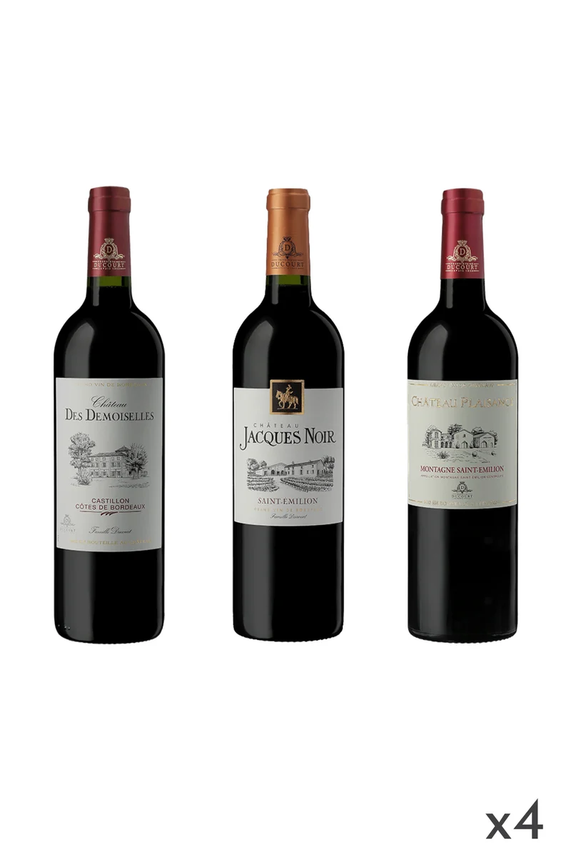 Coffret Découverte "Nos Terroirs Rive Droite" - caisse bois de 12 bouteilles