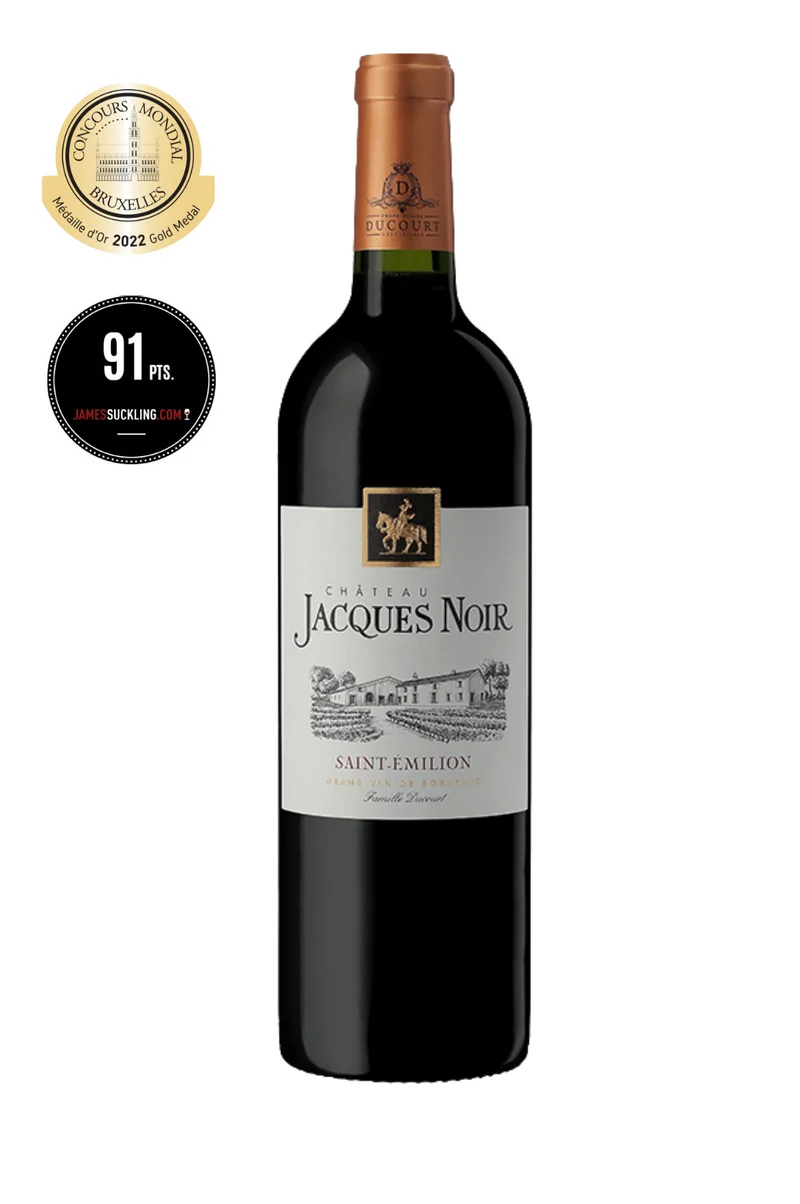 CHÂTEAU JACQUES NOIR - AOC SAINT EMILION - 2019 - 6 Bouteilles x 18,00€