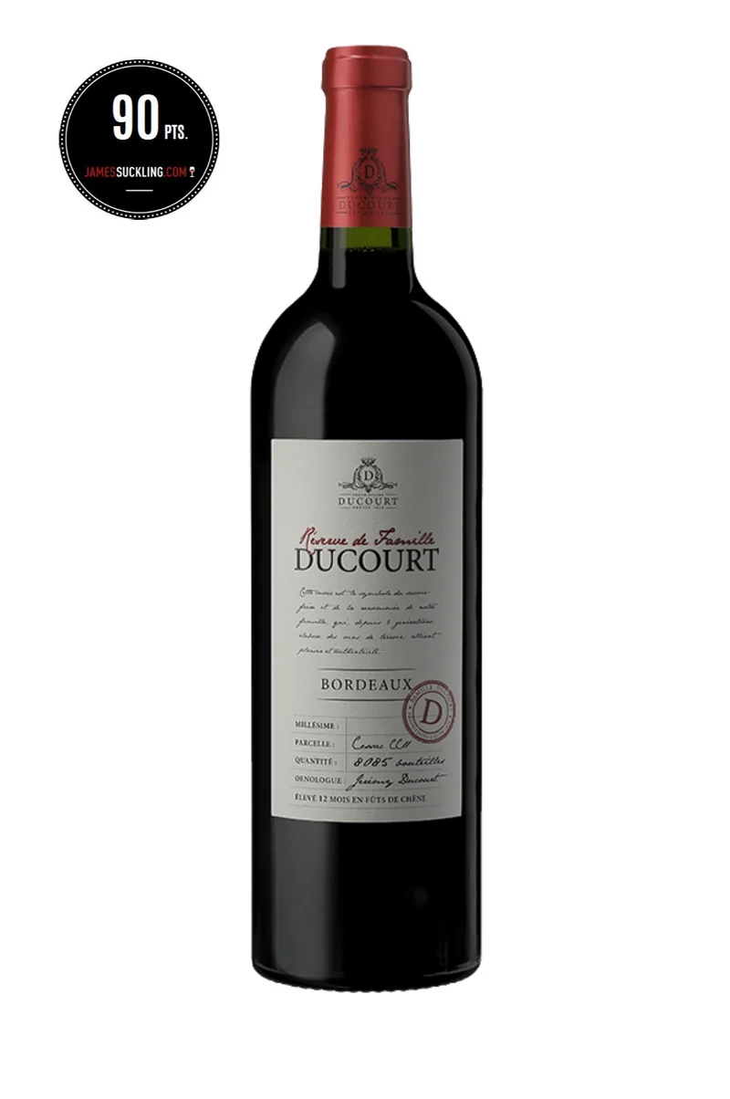 DUCOURT RÉSERVE DE FAMILLE ROUGE - AOC BORDEAUX - 2016 - 6 bouteilles x 12,00€