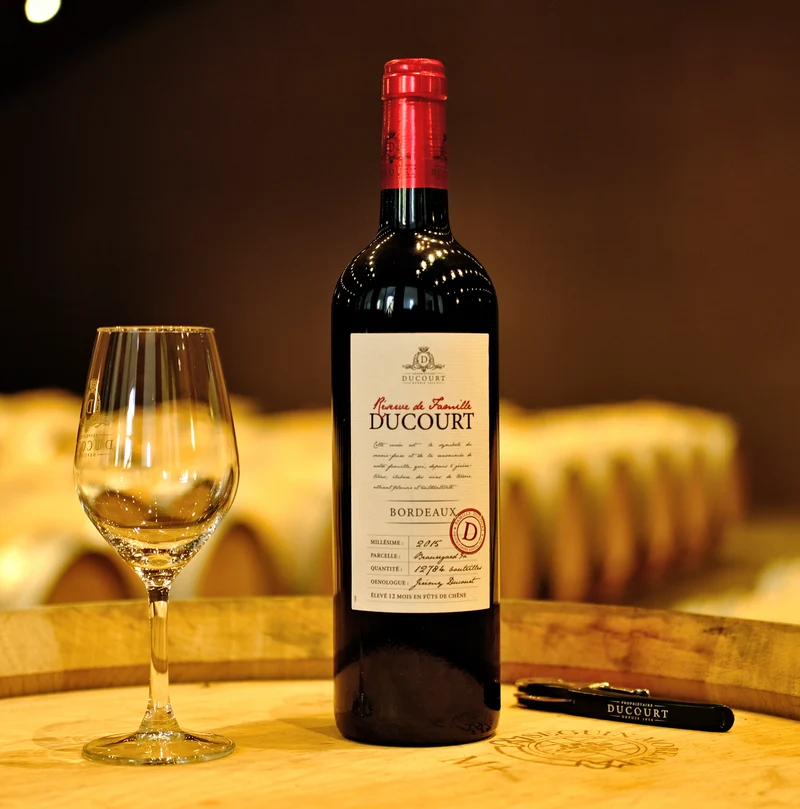 DUCOURT RÉSERVE DE FAMILLE ROUGE - AOC BORDEAUX - 2016 - 6 bouteilles x 12,00€